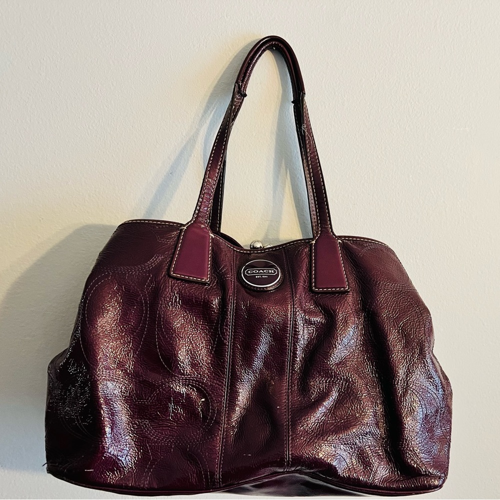 Coach Bag, Eggplant